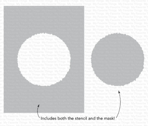 Picture of My Favorite Things Στένσιλ 4"x6" - Watercolor Circle