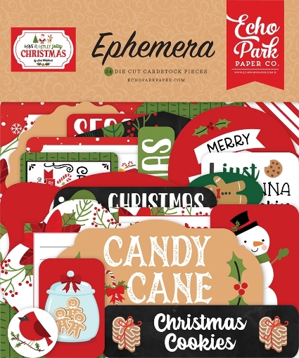 Picture of Echo Park Διακοσμητικά Cardstock Εφήμερα - Have A Holly Jolly Christmas, 34τεμ.