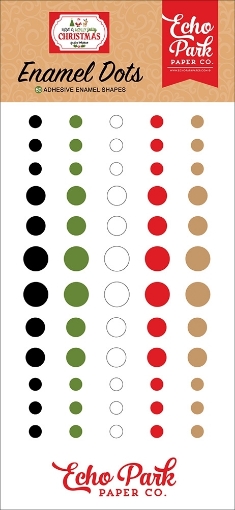 Picture of Echo Park Αυτοκόλλητα Enamel Dots  - Have A Holly Jolly Christmas, 60τεμ.