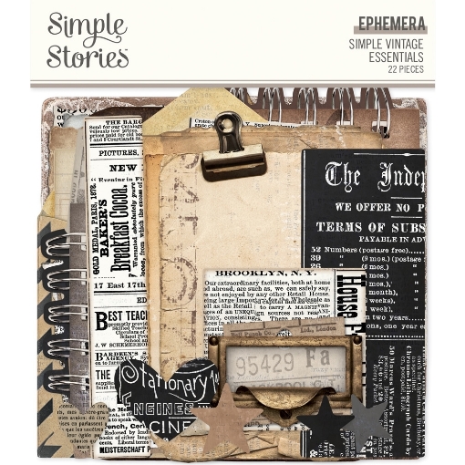 Picture of Simple Stories Διακοσμητικά Εφήμερα – Simple Vintage Essentials, 22τεμ.