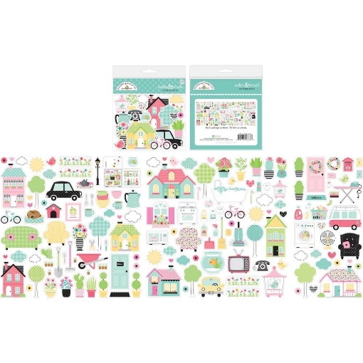 Picture of Doodlebug Odds & Ends | Διακοσμητικά Εφήμερα Die-Cuts My Happy Place, 160τεμ.