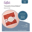 Picture of Crafter's Companion Stencil Set | Graceful Snowflakes, 3pcs