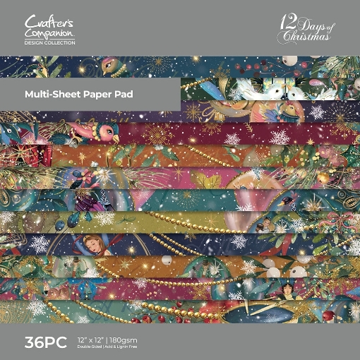 Picture of Crafter's Companion Μπλοκ Scrapbooking Διπλής Όψης 12"X12" - Twelve Days Of Christmas