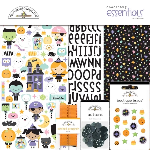 Picture of Doodlebug Design Essentials Kit | Halloween Κιτ Sweet & Spooky
