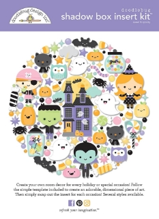 Picture of Doodlebug Design Shadow Box Insert Kit | Sweet & Spooky