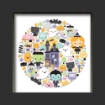 Picture of Doodlebug Design Shadow Box Insert Kit - Sweet & Spooky