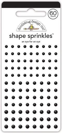 Picture of Doodlebug Design Sprinkles | Μαύρα Αυτοκόλλητα Ματάκια An Eye For An Eye, Sweet & Spooky, 60τεμ.