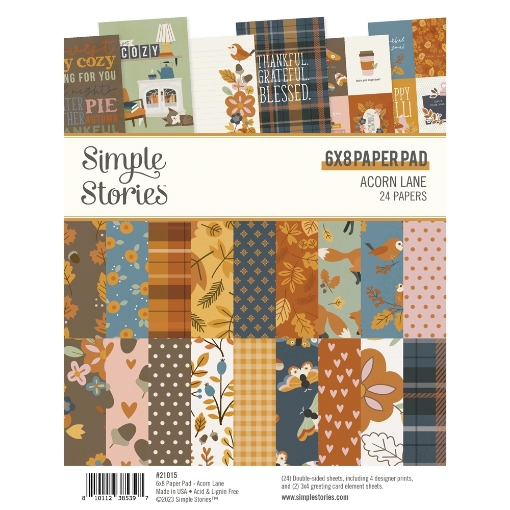 Picture of Simple Stories Μπλοκ Scrapbooking Διπλής Όψης 6"X8" - Acorn Lane