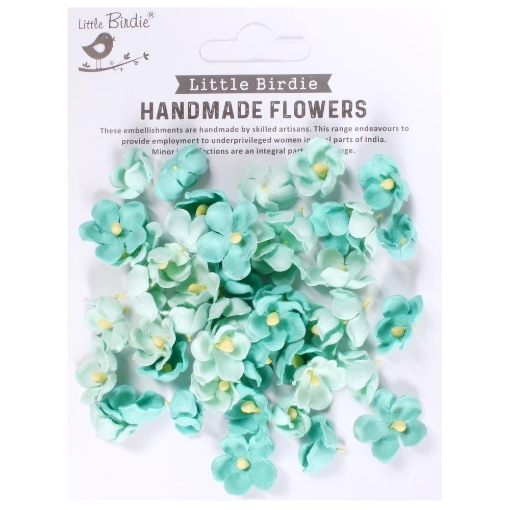 Picture of Little Birdie Paula Χάρτινα Λουλούδια - Arctic Ice, 50τεμ.