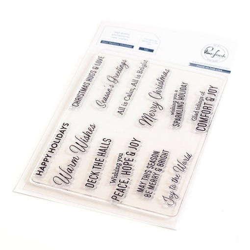 Picture of Pinkfresh Studio Clear Stamps Σετ  Διάφανες Σφραγίδες 4" x 6" - Basic Banners: Christmas, 12τεμ.