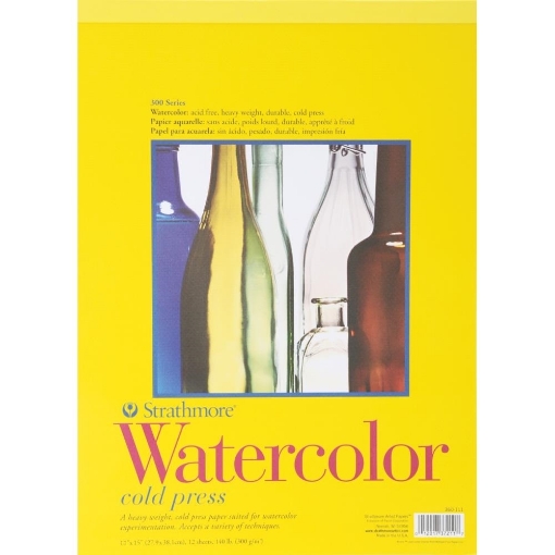 Picture of Strathmore 300 Series Watercolor Pad 28 x 38 cm | Μπλοκ Ακουαρέλας Cold Press 300gsm, 12 Φύλλα 