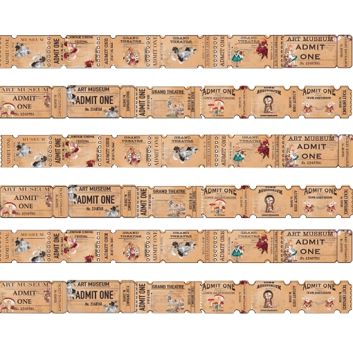 Picture of Prima Marketing Διακοσμητικά Εισιτήρια Tickets - Lost In Wonderland, 36τεμ.