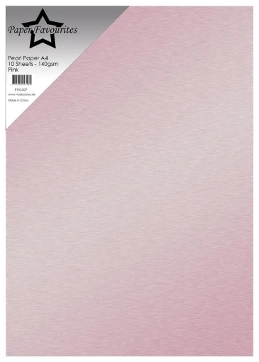 Picture of Paper Favourites Double-Sided Pearl Paper Περλέ Χαρτί Διπλής 'Οψης A4 - Pink, 10τεμ