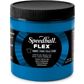 Picture of Speedball Flex Screen Printing Fabric Ink Μελάνι Μεταξοτυπίας 8oz - Lake Blue