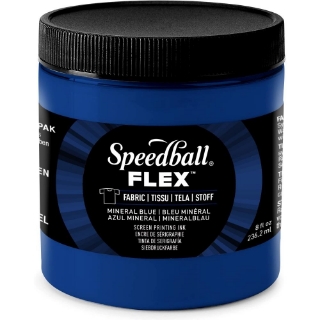 Picture of Speedball Flex Screen Printing Fabric Ink Μελάνι Μεταξοτυπίας 8oz - Mineral Blue
