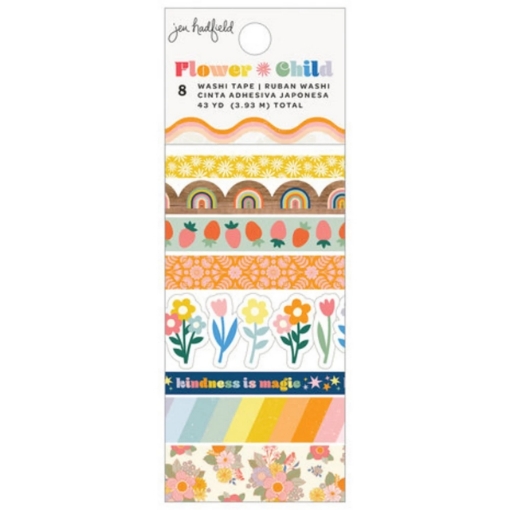 Picture of American Crafts Jen Hadfield Washi Tape Διακοσμητική Ταινία - Flower Child, 8τεμ.
