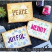 Picture of Tim Holtz Element Στένσιλ Σετ 2.375"x4.75" – Christmas Words, 12 τεμ. 