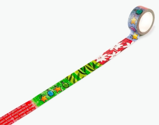 Picture of AALL & Create Washi Tape Διακοσμητική Ταινία -  Nr. 53,  Jingle Stars, 10m