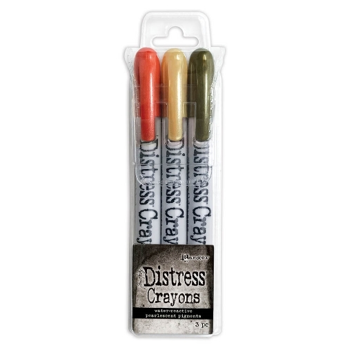 Picture of Tim Holtz Distress Crayons | Σετ Υδατοδιαλυτών Sticks Χρωστικής για Mixed Media - Halloween 5
