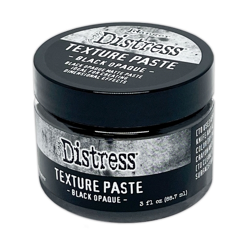 Picture of Ranger Tim Holtz Distress Texture Paste – Black Opaque 3oz – Μαύρη Πάστα Υφής για Ανάγλυφα Mixed Media Εφέ
