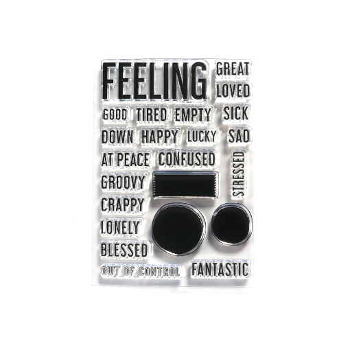 Picture of Elizabeth Craft Designs Clear Stamps | Διάφανες Σφραγίδες - Greatest Hits, Feelings 23 τεμ.
