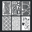 Picture of Elizabeth Craft Designs Greatest Hits Planner Stencils Σετ Στένσιλ 4, 6τεμ.