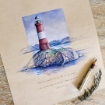Picture of Strathmore 400 Series Sketch Toned Tan Pad 14 x 22 cm | Μπλοκ Σχεδίου σε Ζεστό Μπεζ Τόνο 118gsm, 50 Φύλλα
