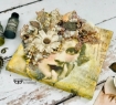 Picture of Finnabair Mixed Media Tissue Paper – Carte Postale – Διακοσμητικό Χαρτί Υφής για Mixed Media & Collage, 6 Φύλλα