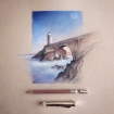 Picture of Strathmore 400 Series Mixed Media Pad 28 x 36 cm | Μπλοκ Μικτών Τεχνικών σε Ζεστό Μπεζ Τόνο 300gsm, 15 Φύλλα