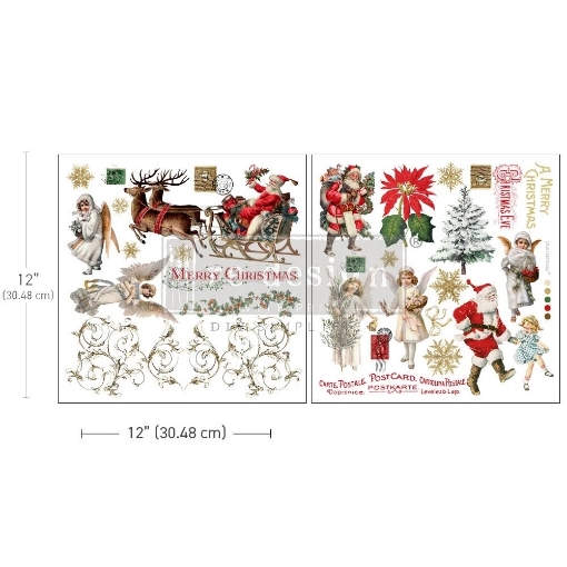 Picture of Prima Re-Design Maxi Transfers Φύλλα Μεταφοράς Εικόνας 12" x 12" - Holiday Traditions, 2τεμ