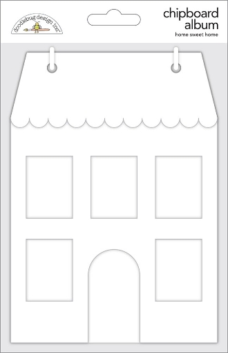 Picture of Doodlebug Design Home Sweet Home Chipboard Album - Βάση Άλμπουμ Σπιτάκι