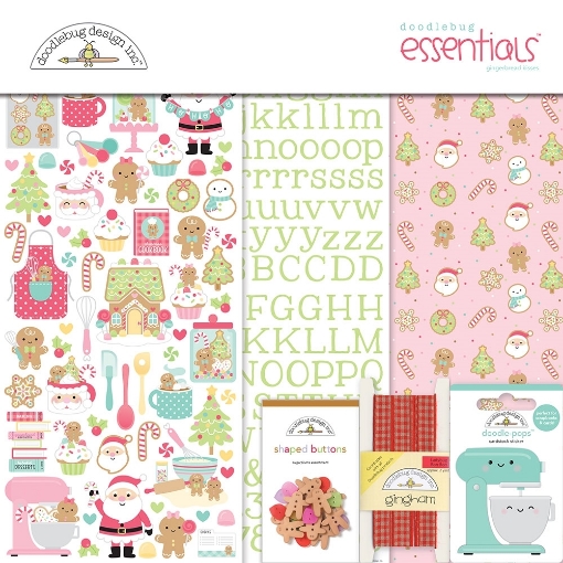 Picture of Doodlebug Design Gingerbread Kisses Essentials Kit, 11τεμ