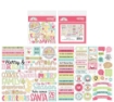 Picture of Doodlebug Chit Chat | Χριστουγεννιάτικα Die-Cuts Λέξεις & Φράσεις Gingerbread Kisses, 92τεμ.