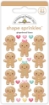 Picture of Doodlebug Shape Sprinkles | Gingerbread Kisses Gingerbread Stickers, 21pcs