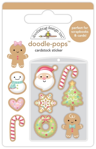 Picture of Doodlebug Design Gingerbread Kisses Αυτοκόλλητα Doodle-Pops, 10τεμ.