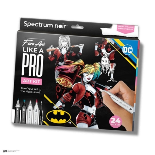 Picture of Spectrum Noir Fan-Art Like a Pro Art Kit Σετ Ζωγραφικής με Μαρκαδόρους - Harley Quinn, 24τεμ.