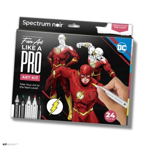 Picture of Spectrum Noir Fan-Art Like a Pro Art Kit Σετ Ζωγραφικής με Μαρκαδόρους - The Flash, 24τεμ.