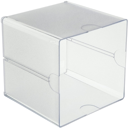 Picture of Deflecto Stackable Open Cube Desk & Craft Organizer Clear | Διάφανος Κύβος / Ράφι Αποθήκευσης 6" x 6" x 6"