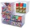 Picture of Deflecto Stackable Open Cube Desk & Craft Organizer Clear | Διάφανος Κύβος / Ράφι Αποθήκευσης 6" x 6" x 6"
