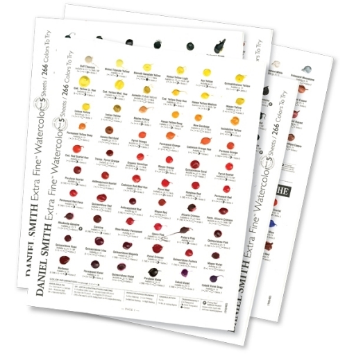 Picture of Daniel Smith Extra Fine Watercolors Dot Card – Κάρτα Δοκιμής 266 Ακουαρέλες + 22 Gouache, 288 Χρώματα