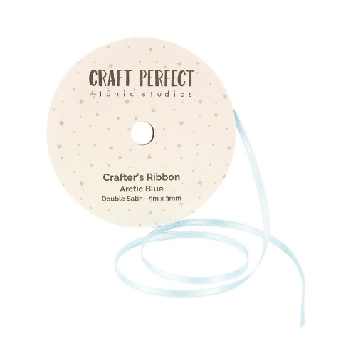 Picture of Tonic Studios Craft Perfect Σατέν Κορδέλα 3mm x 5m - Arctic Blue