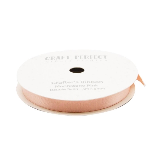 Picture of Tonic Studios Craft Perfect Σατέν Κορδέλα 9mm x 5m - Moonstone Pink