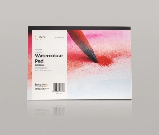 Picture of Etchr Watercolor Pad A4 | Μπλοκ Ακουαρέλας Cold Press, 16 Φύλλα, 300gsm