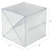 Picture of Deflecto Stackable Open Cube Desk & Craft Organizer Κύβος / Ραφί Αποθήκευσης 6'' x 6'' x 6'' - Clear, X-Divided