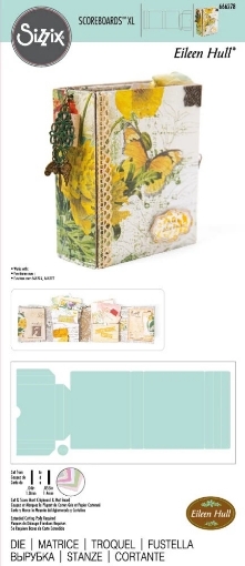 Picture of Sizzix ScoreBoards XL Μήτρα Κοπής by Eileen Hull – Card Case 📔 (Βιβλιαράκι με Θήκες για Journaling Κάρτες)