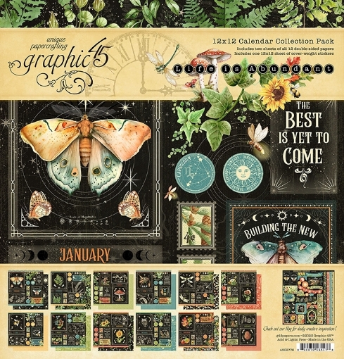 Picture of Graphic 45 Calendar Collection Pack Συλλογή Scrapbooking Διπλής Όψης 12"x12" - Life is Abundant