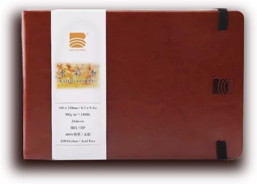 Picture of Baohong Academy Watercolor Sketchbook Μπλοκ Ακουαρέλας 4.7" x 6.2" - Hot Pressed, 300gsm