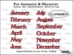 Picture of Crealies For Journalzz & Plannerzz Dies Μήτρες Κοπής - Months EN , 12τεμ.