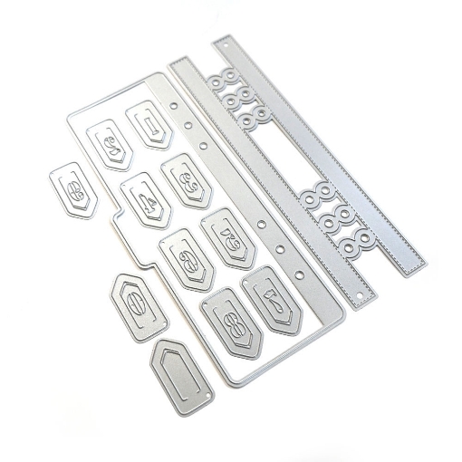 Picture of Elizabeth Craft Designs Dies Μήτρες Κοπής - You've Got Mail, Half Page Tab 3 with Paperclip Numbers, 13τεμ.