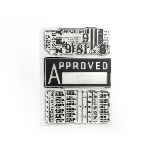 Picture of Elizabeth Craft Designs Clear Stamps - You've Got Mail, Backgrounds from the Past | Διάφανες Σφραγίδες 3 τεμ.